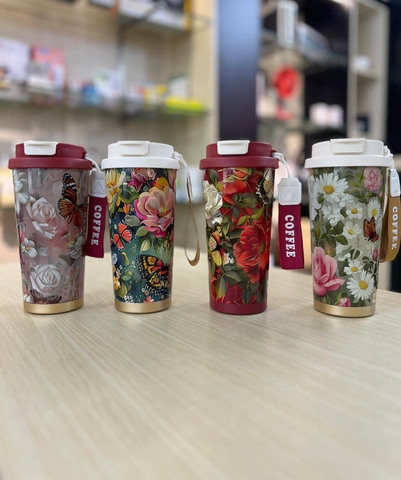 Bình Nước Inox Hoa Hồng Magrace 530ml