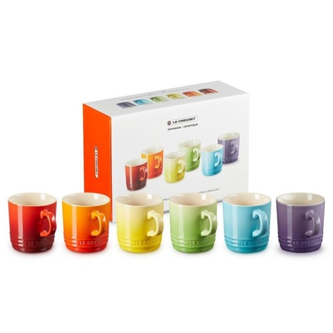 Bộ 6 Cốc Le Creuset 79114208359030 Rainbow 200ml