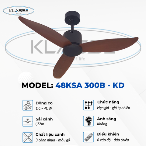 Quạt trần ba cánh Klasse 48KSA 300B – KD