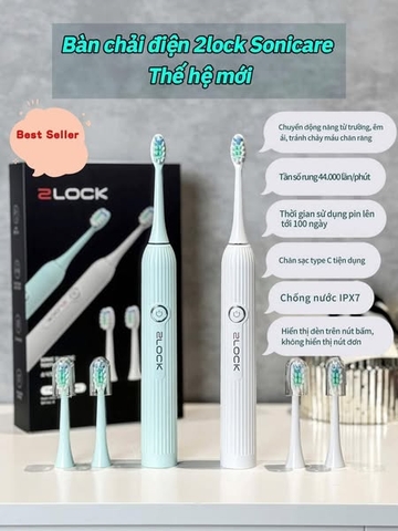 BÀN CHẢI ĐÁNH RĂNG 2LOCK SONICARE