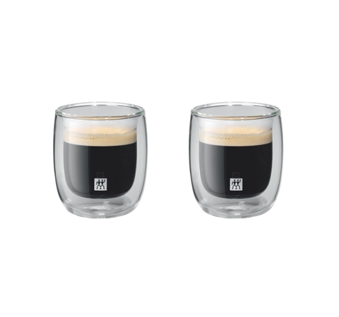 Set 2 cốc thủy tinh 2 lớp Zwilling Sorrento Double Walled Glass Espresso 80 ml