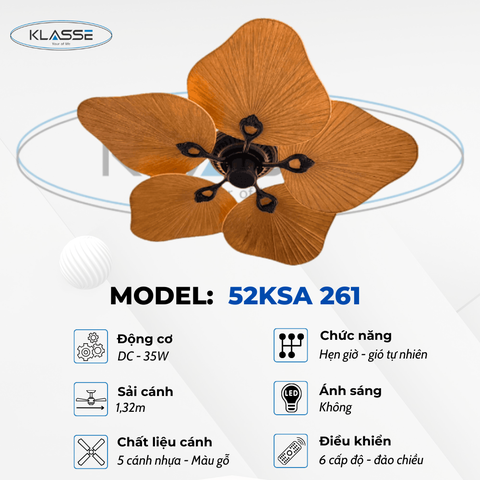 Quạt trần không đèn Klasse 48KSA 261