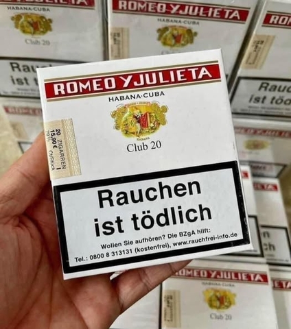 Cigar Romeo y Julieta Club - hộp 20 điếu