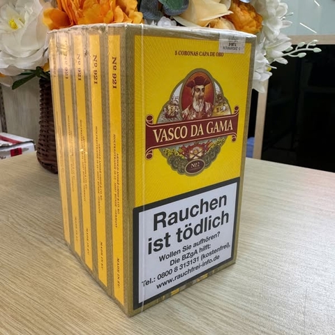 Cigar VASCO DA GAMA Sumatra (Hộp nâu - 5 điếu)