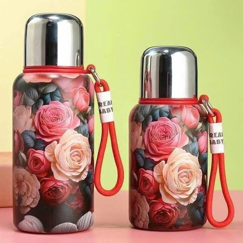 Bình giữ nhiệt VACUUM hoa vintage