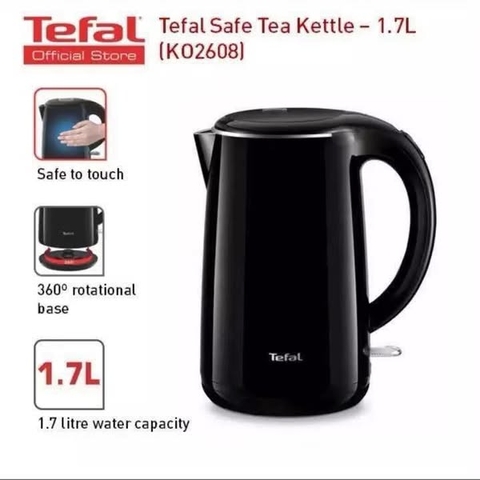 Ấm siêu tốc Tefal KO2608 Black
