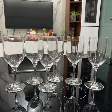 Bộ 6 Ly Thủy Tinh cao cấp Vilsa Nâng Tầm Phong Cách Bàn Tiệc