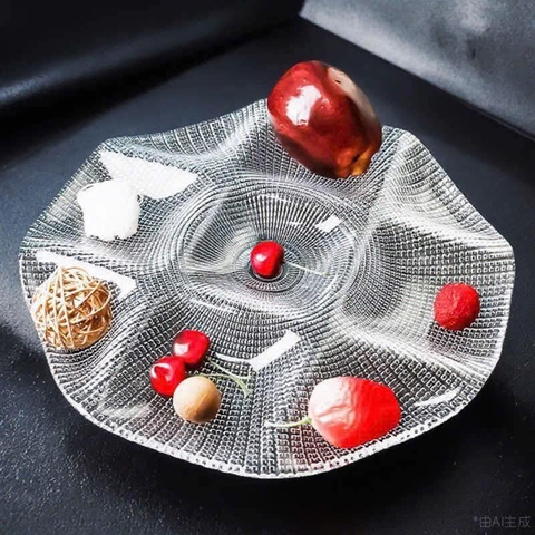 ĐĨA PHA LÊ FLORENCE 9 NGĂN 33,5CM