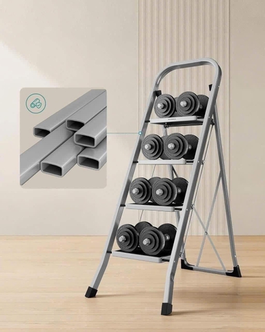 Thang Nhôm Gấp Gọn Songmics 4 Bậc Cao Cấp