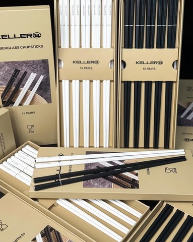 Set 10 đôi đũa Keller@ Germany - Biểu tượng cỏ 4 lá may mắn