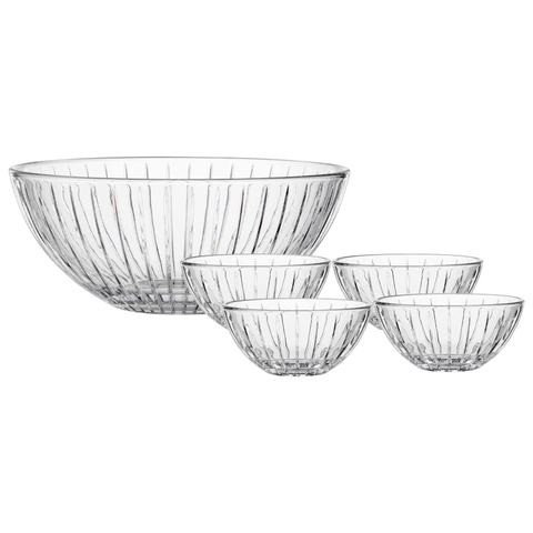 Set 5 bát Spiegelau Milano 2730195 Salad Bowls (gồm 1 bát lớn 24,5cm + 4 bát nhỏ 13cm)
