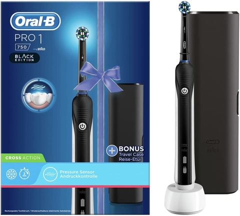 Bàn chải đánh răng điện Oral-B PRO 1 750 Black Edition