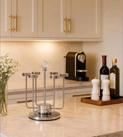 Giá úp cốc đế xoay Silver