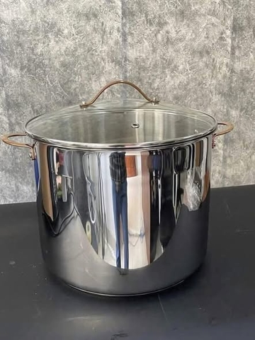 NỒI LUỘC GÀ INOX CIWETE VUNG KÍNH – 32CM