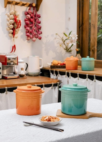 HŨ GỐM CẦU VÒNG KAIYO 1,5L - Đường kính 15cm, cao 16cm