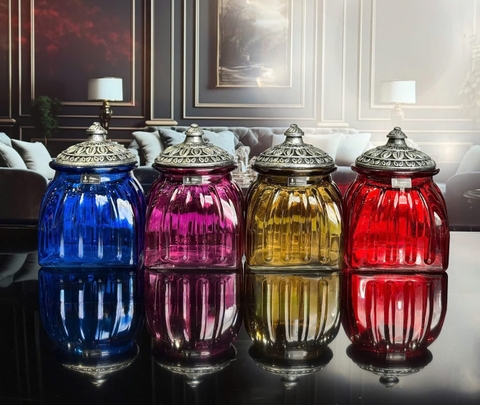 Set 4 hũ đựng mứt - bánh kẹo IRRIS J-01