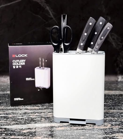Giá Đựng Dao Kéo 2Lock Korea - Cutlery Holder Cao Cấp