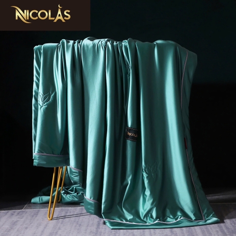 CHĂN HÈ LỤA LẠNH TƠ TẰM NICOLAS