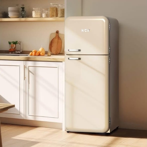 Tủ lạnh HCK 192L màu kem