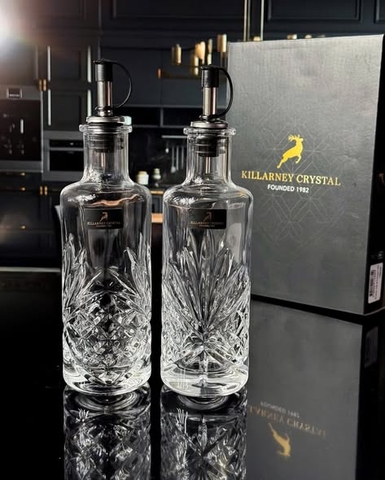 Set 2 Bình Pha Lê Đựng Dầu/Mắm KILLARNEY (70043)