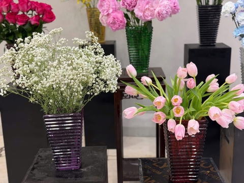 Lọ hoa tháp kim cương Irris 28cm