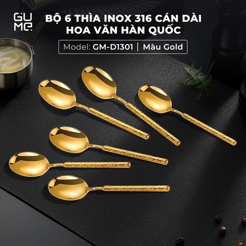 BỘ 6 THÌA INOX 316 CAO CẤP GUME