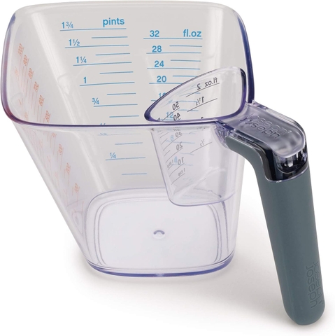 Bộ 2 ca đong định lượng Joseph Joseph 40109 Easy-read Measuring Jug ( ca nhỏ 50ml – ca lớn 1L )