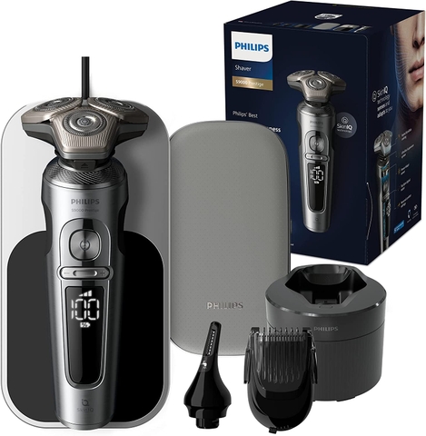 Máy cạo râu khô và ướt Philips SP9885/35 Shaver Series 9000 Prestige với Công nghệ SkinIQ