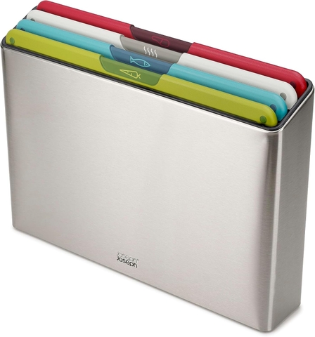 Bộ 4 thớt Joseph Joseph 60226 Folio Icon Stainless-Steel Mcolour