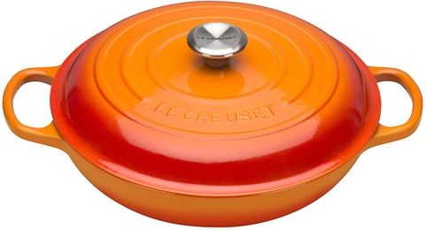Nồi chảo LeCreuset Gourmet Profitopf Evo, schwarzes Interieur, 30 cm Orange (màu cam)