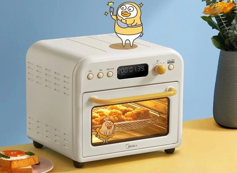 Lò Nướng Đa Năng Thông Minh Midea PT1520W, dung tích 15 lít