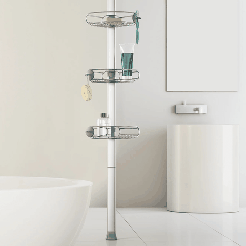 Giá treo dụng cụ nhà tắm loại chống sàn và trần Simplehuman 2,74m
