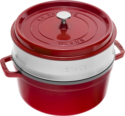 Nồi gang STAUB COCOTTE STAUB CHE 26CM 5,2L kèm xửng hấp