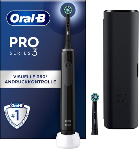 Bàn chải đánh răng điện Oral-B Pro Series 3 Màu Đen kèm Hộp