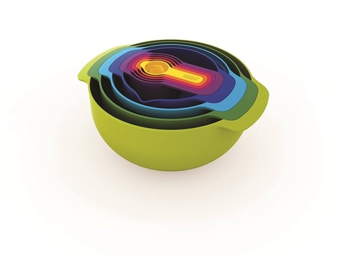 BỘ dụng cụ nhà bếp xếp lồng 9 món Joseph Joseph Nest plus 9 Nhiều màu