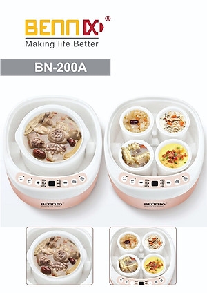 Nồi hầm cách thủy đa nằng Bennix BENNIX BN-200A 2L