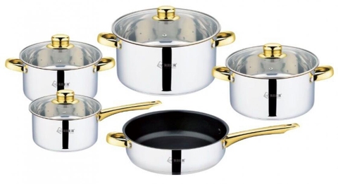 BỘ NỒI INOX ARBER AN05GOLD