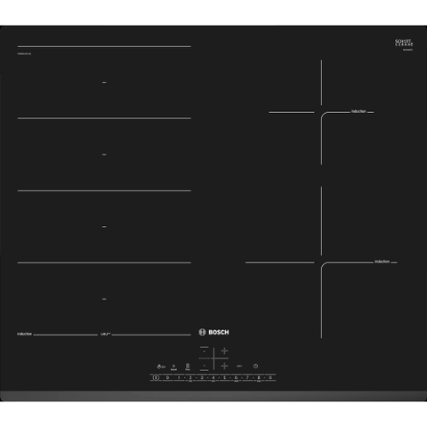 Bếp từ Bosch PXE631FC1E (2 vùng nấu + 1 vùng đa điểm)