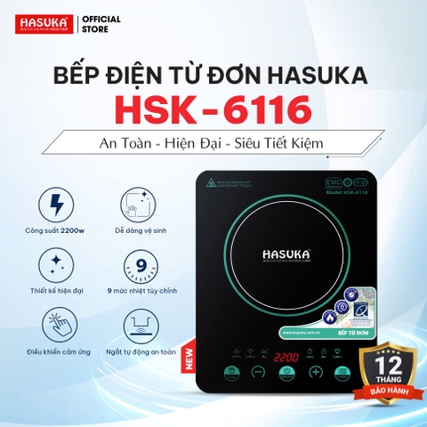BẾP ĐIỆN TỪ ĐƠN HASUKA HSK-6116