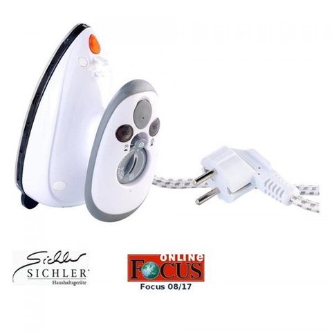 Bàn là hơi nước du lịch mini Sichler trắng
