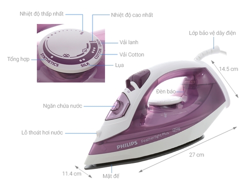 Bàn là hơi nước Philips GC1426/39