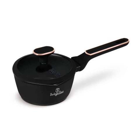 Quánh có nắp Berlinger Haus BH/8350 16cm màu đen -Blackrose collection