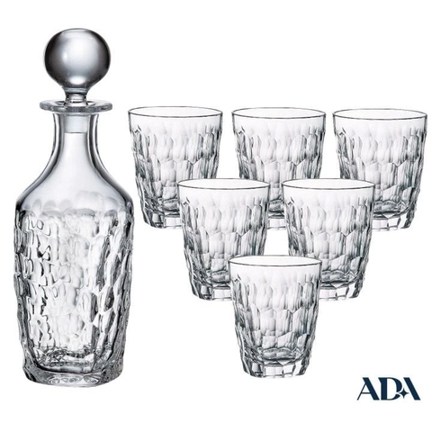Bộ bình rượu Marble Crystal Bohemia