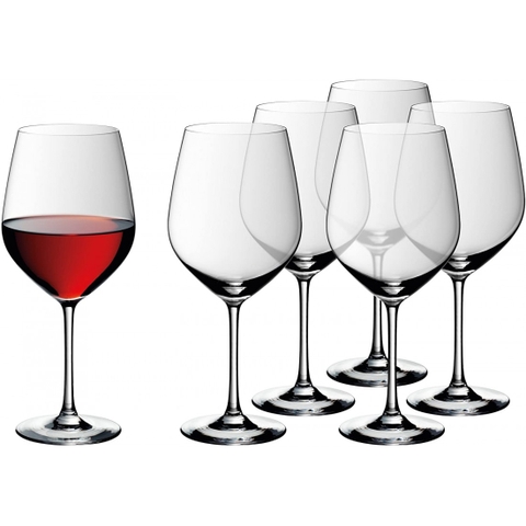 BỘ LY RƯỢU VANG WMF EASY PLUS BURGUNDY 0910299990, 6 CHIẾC, 700ML