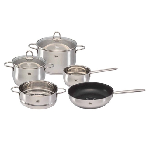 Bộ nồi chảo Inox Elo Missa 5 chiếc