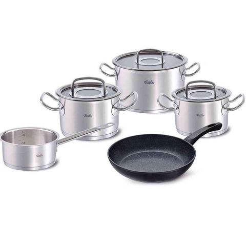 Bộ nồi 4 món Fissler Original Pro và 1 chảo Stardust 24 cm