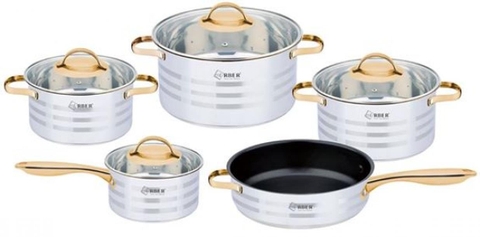 BỘ NỒI INOX 5 MÓN ARBER BRASS
