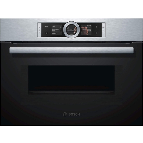 Lò Vi Sóng Kèm Nướng Âm Tủ Bosch CMG636BS1 Serie 8