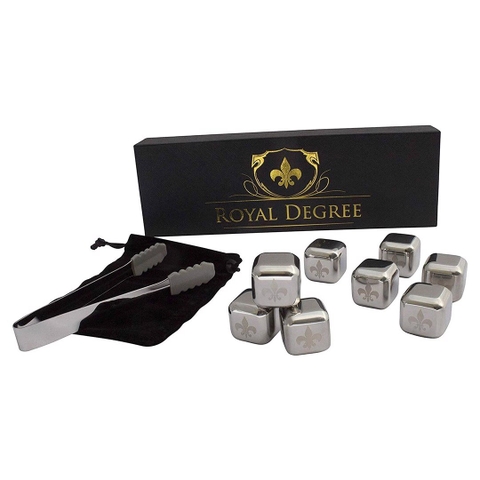 Đá inox thả rượu Royal Degree Whisky Set