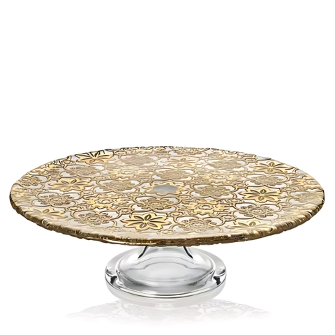 Đĩa chân đế IVV Arabesque Gold Leaf